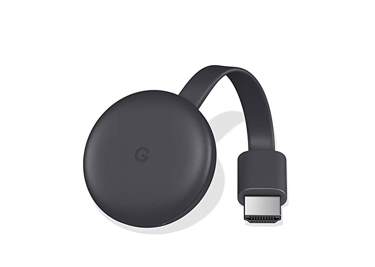 Google Chromecast in schwarz.