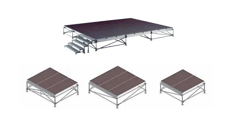 Event system ▫️▫️▫️ Podiums from Layer ▫️▫️▫️ Stage segments. Event system platforms based on the versatile Layer Allround system. Stage segments.